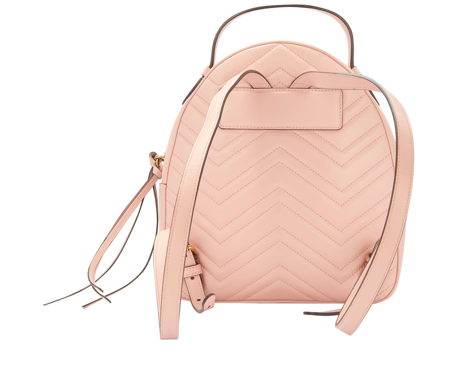 GG Marmont Backpack, &pound;850, Handbags, Pink, Leather, Back view